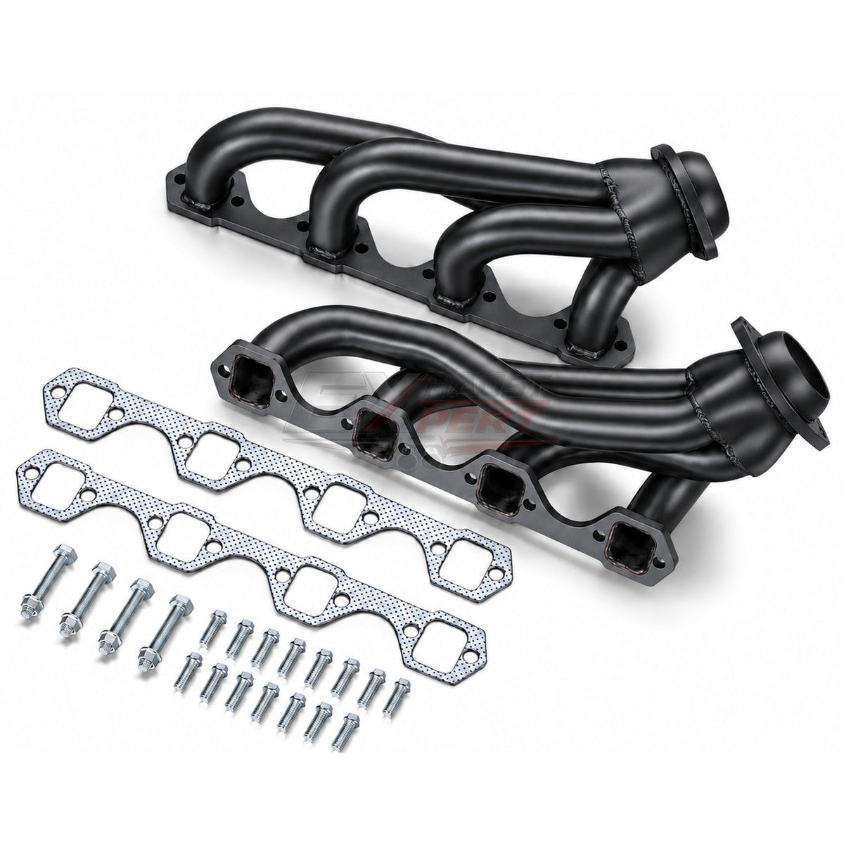 Black Exhaust Headers for 1979-1993 Ford Mustang 5.0L V8 GT/LX/SVT (Fox Body)