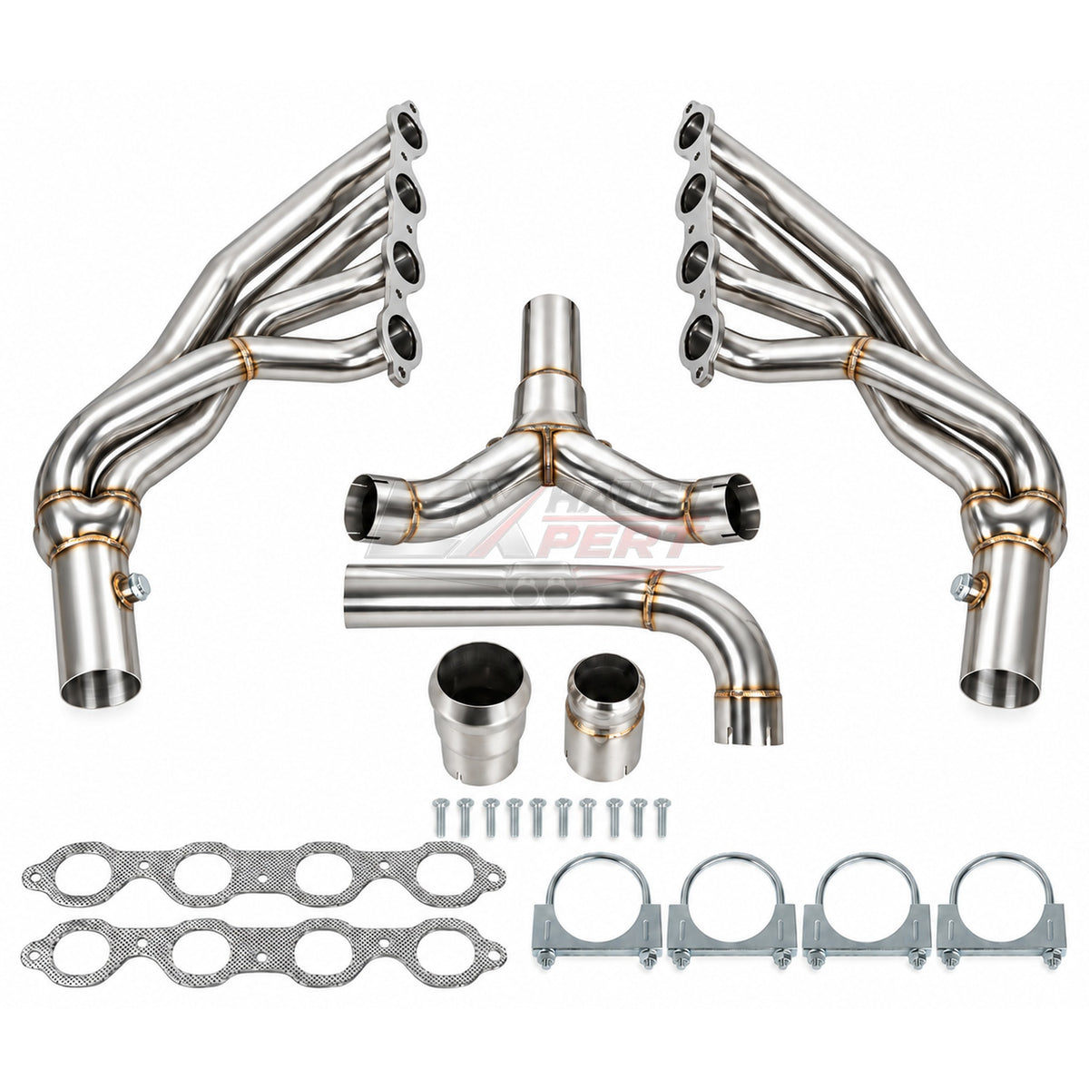 Stainless Steel Header & Y-Pipe Kit for 2014-2017 Silverado/Sierra 1500 6.2L (304 SS Bolt-On)