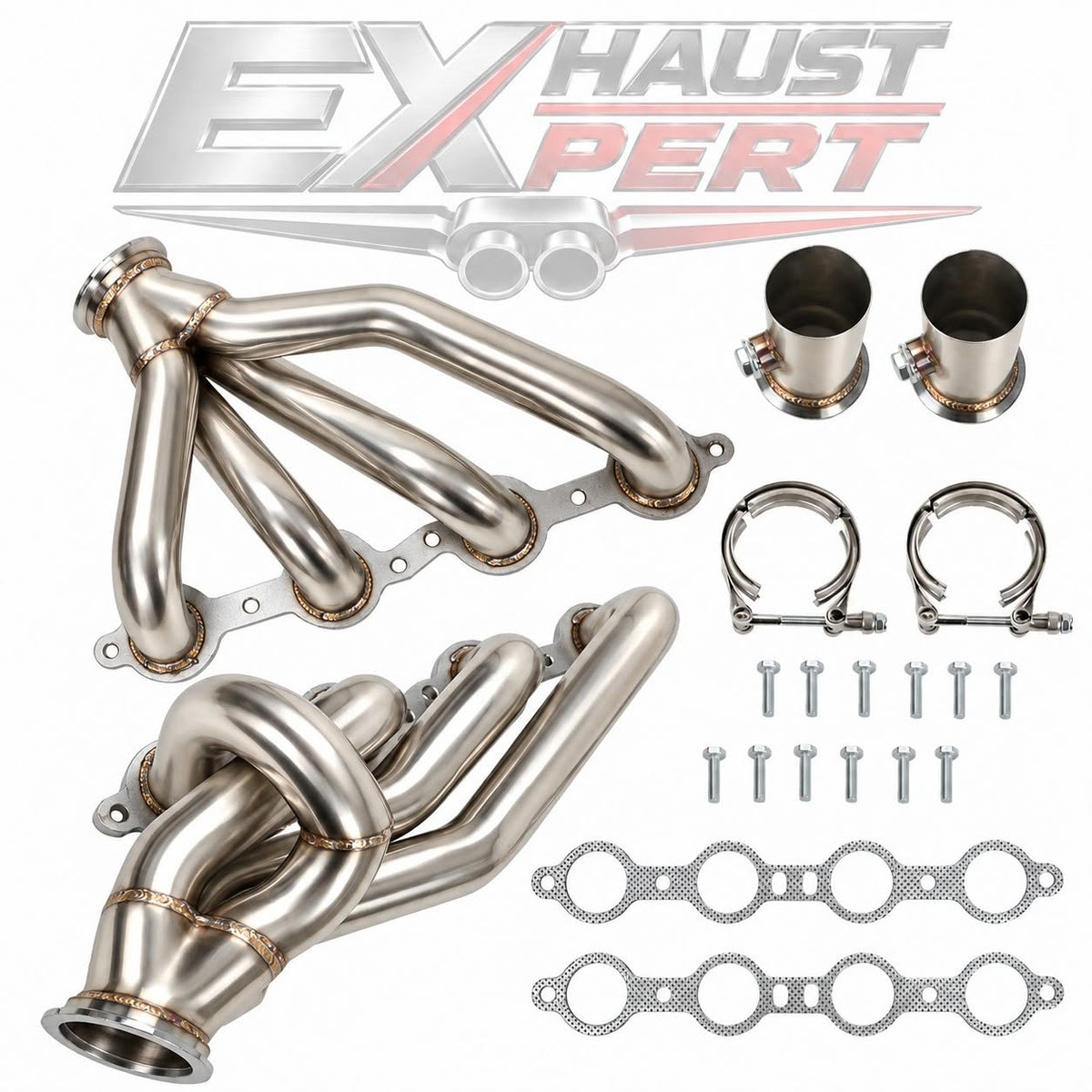 EXHAUST-EXPERT SBC HEADERS-STAINLESS STEEL